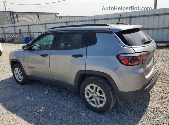 3C4NJCAB1KT726606 2019 JEEP COMPASS Silver უკანა მარცხენა
