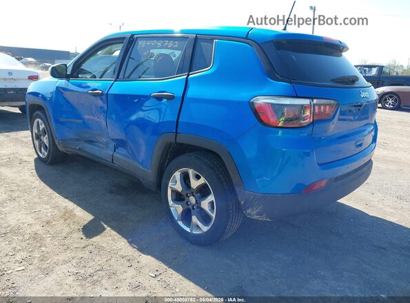 3C4NJCAB2JT181417 2018 JEEP COMPASS Blue Tył lewy