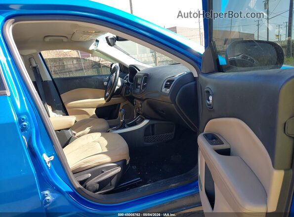 3C4NJCAB2JT181417 2018 JEEP COMPASS Blue Widok wnętrza z przodu