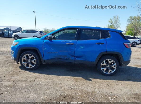 3C4NJCAB2JT181417 2018 JEEP COMPASS Blue Widok wnętrza 360 stopni