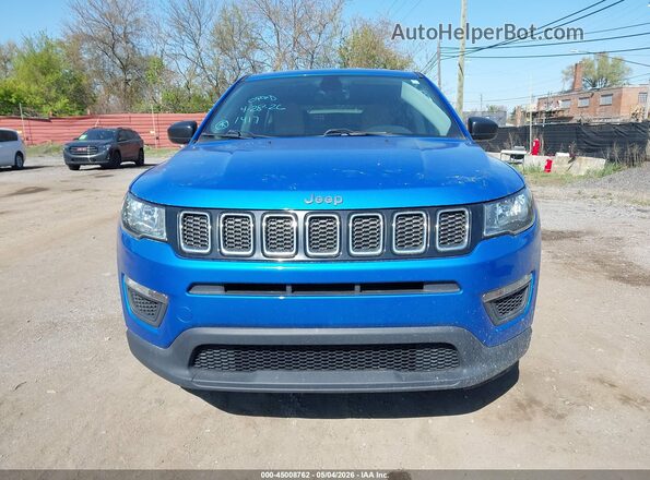 3C4NJCAB2JT181417 2018 JEEP COMPASS Blue Widok zestawu wskaźników