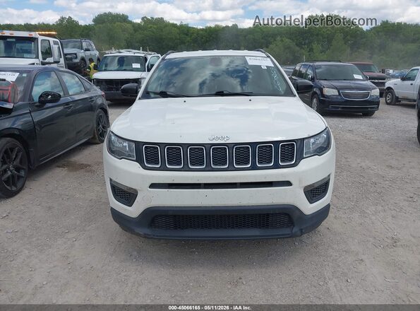 3C4NJCAB2LT124864 2020 JEEP COMPASS White Instrument cluster view