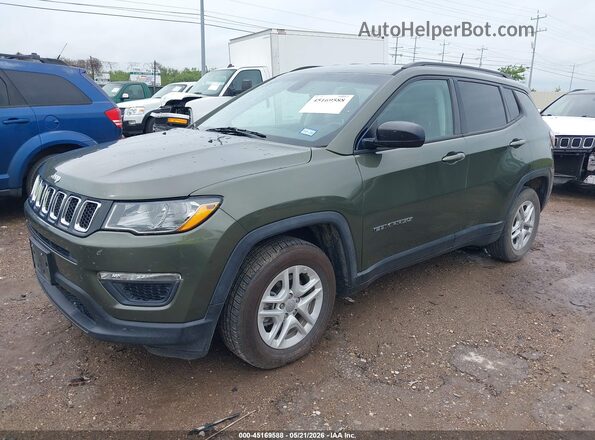 3C4NJCAB4JT500039 2018 JEEP COMPASS Green 