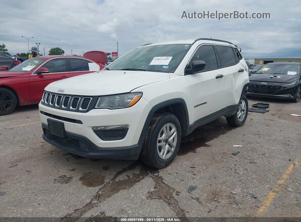 3C4NJCAB5LT121375 2020 JEEP COMPASS White Przód lewy