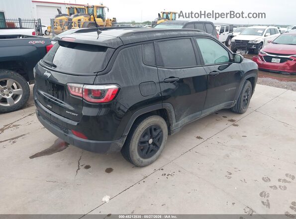 3C4NJCAB6JT438823 2018 JEEP COMPASS Black უკანა მარჯვენა