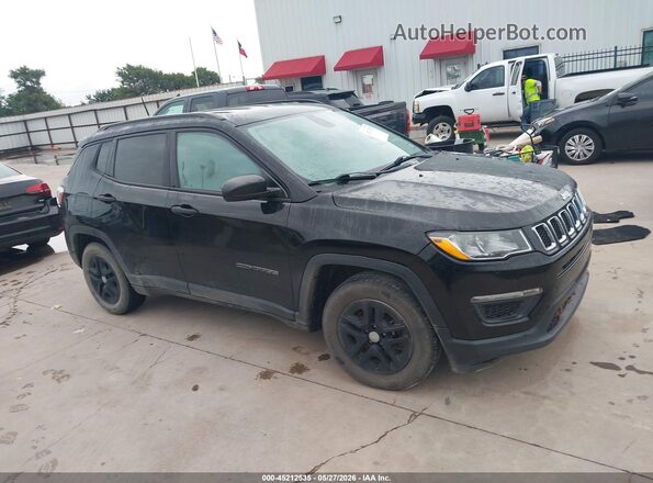 3C4NJCAB6JT438823 2018 JEEP COMPASS Black უკანა სალონის ხედი