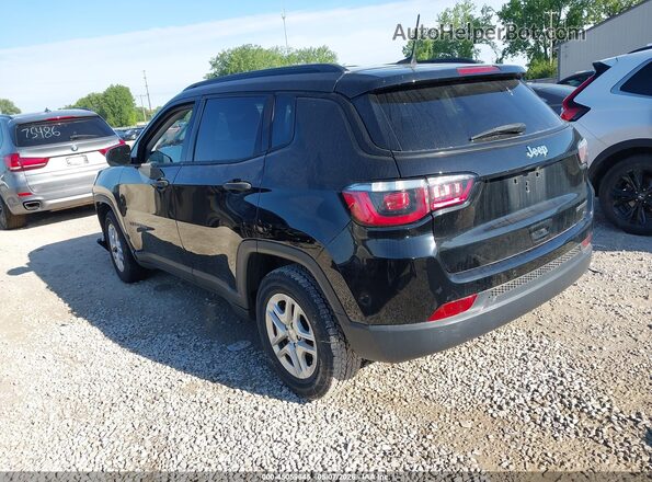 3C4NJCAB8JT133582 2018 JEEP COMPASS Black Задня ліва чверть