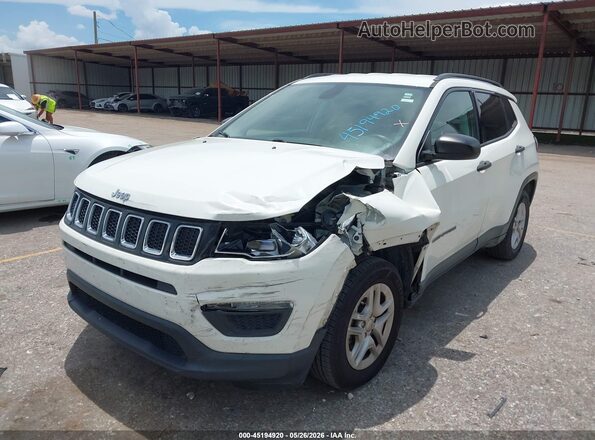 3C4NJCAB9JT133669 2018 JEEP COMPASS White Вид спереду