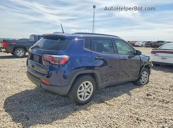 3C4NJCABXJT136919 2018 JEEP COMPASS Blue Задня права чверть