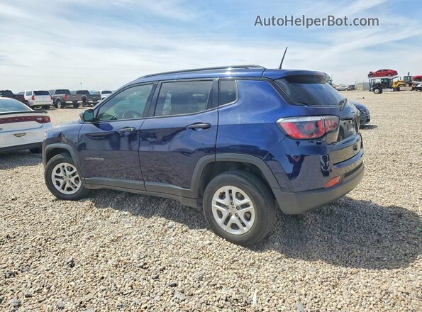 3C4NJCABXJT136919 2018 JEEP COMPASS Blue Задня ліва чверть