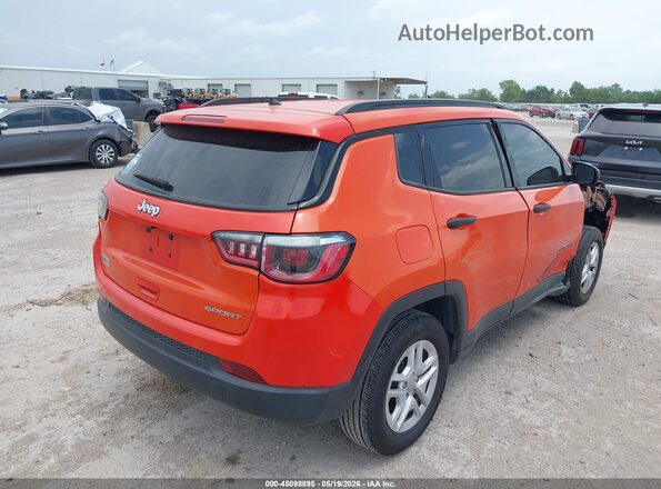 3C4NJCABXJT233375 2018 JEEP COMPASS Orange Rear right