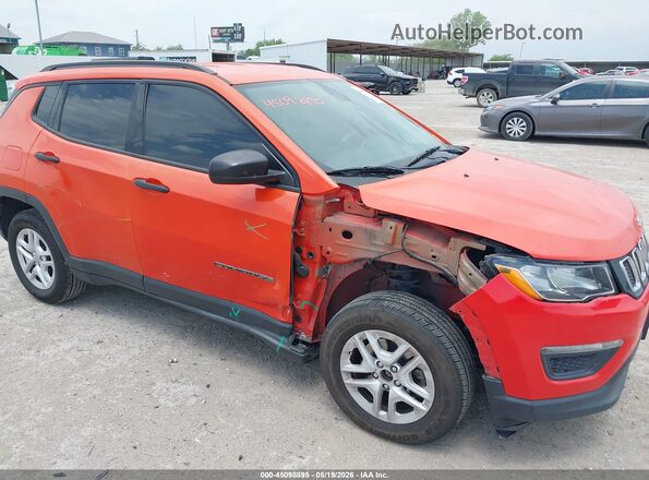 3C4NJCABXJT233375 2018 JEEP COMPASS Orange Front view