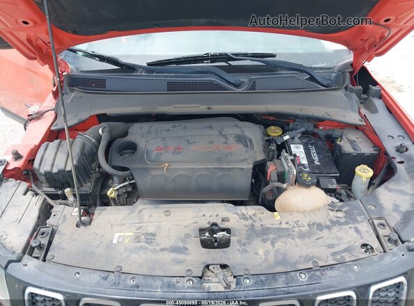 3C4NJCABXJT233375 2018 JEEP COMPASS Orange Rear view