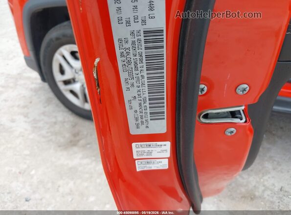 3C4NJCABXJT233375 2018 JEEP COMPASS Orange Engine compartment view