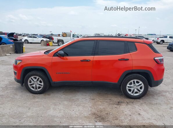 3C4NJCABXJT233375 2018 JEEP COMPASS Orange 360 interior view