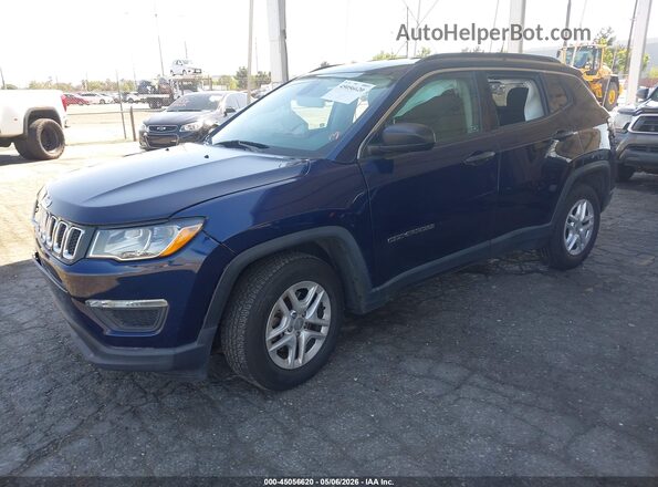 3C4NJCABXMT563649 2021 JEEP COMPASS Blue Vista tres cuartos delantera izquierda