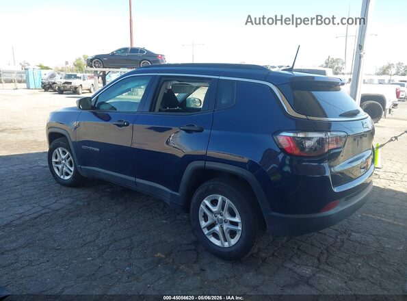 3C4NJCABXMT563649 2021 JEEP COMPASS Blue Trasero izquierdo