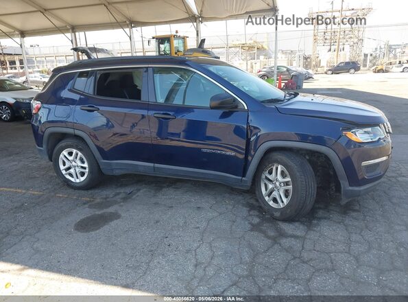 3C4NJCABXMT563649 2021 JEEP COMPASS Blue Vista interior trasera