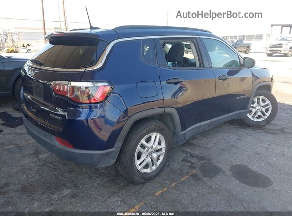 3C4NJCABXMT563649 2021 JEEP COMPASS Blue Trasero derecho