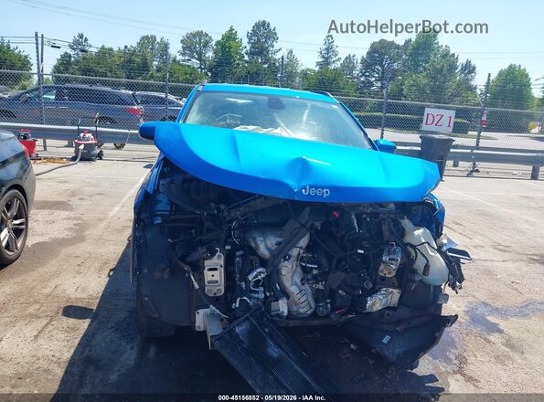 3C4NJCBB0JT137673 2018 JEEP COMPASS Blue Widok zestawu wskaźników