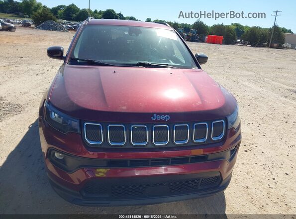 3C4NJCBB3NT176263 2022 JEEP COMPASS Burgundy Вид щитка приладів