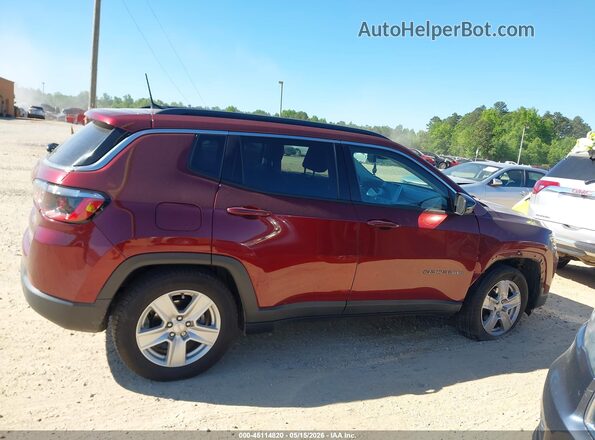 3C4NJCBB3NT176263 2022 JEEP COMPASS Burgundy Вид задньої частини салону
