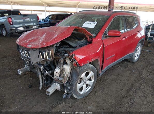 3C4NJCBB4JT204274 2018 JEEP COMPASS Красный Передняя левая четверть