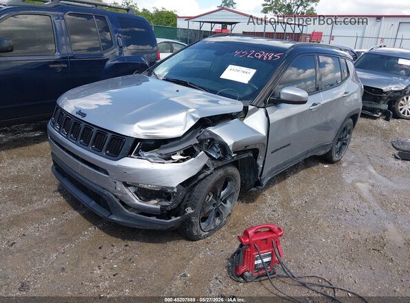 3C4NJCBB4KT658705 2019 JEEP COMPASS Silver წინა მარცხენა ხედი სამი მეოთხედიდან