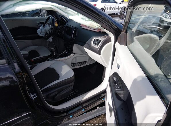 3C4NJCBB4KT851839 2019 JEEP COMPASS Black Front interior view