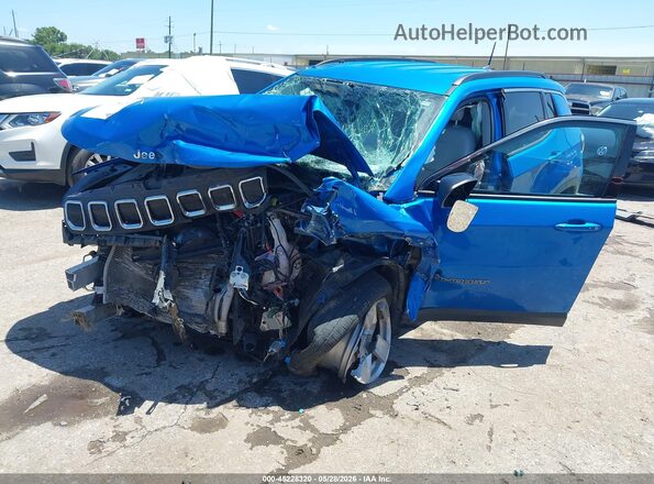 3C4NJCBB4NT192424 2022 JEEP COMPASS Light Blue Front left