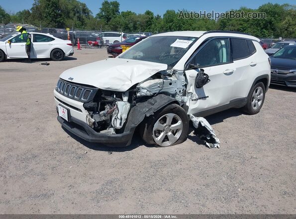 3C4NJCBB5KT820051 2019 JEEP COMPASS White წინა მარცხენა ხედი სამი მეოთხედიდან