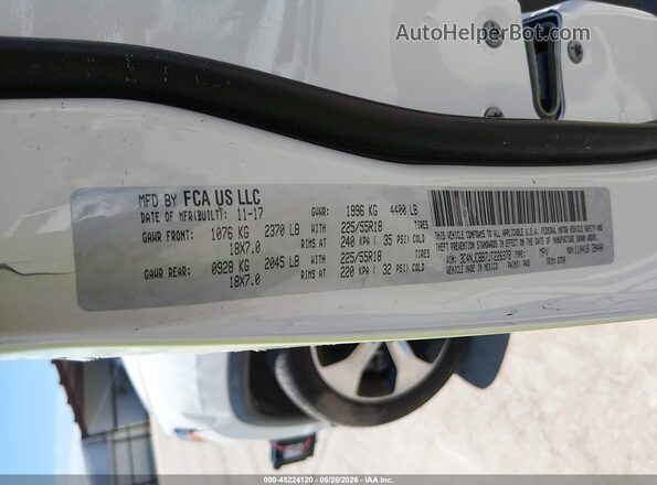 3C4NJCBB7JT226978 2018 JEEP COMPASS White Vista del compartimento del motor