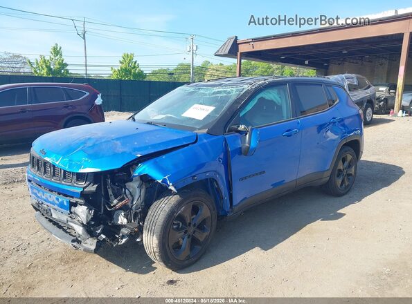 3C4NJCBB7KT649450 2019 JEEP COMPASS Blue წინა მარცხენა ხედი სამი მეოთხედიდან