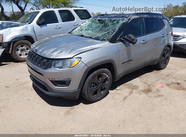 3C4NJCBB7LT257425 2020 JEEP COMPASS Gray წინა მარცხენა ხედი სამი მეოთხედიდან
