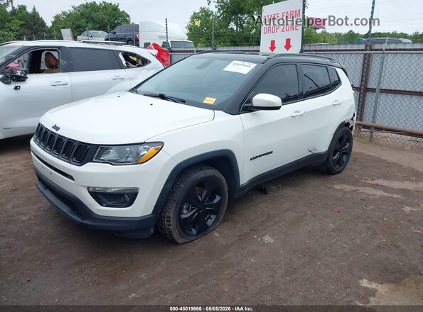 3C4NJCBB9KT658845 2019 JEEP COMPASS White წინა მარცხენა ხედი სამი მეოთხედიდან