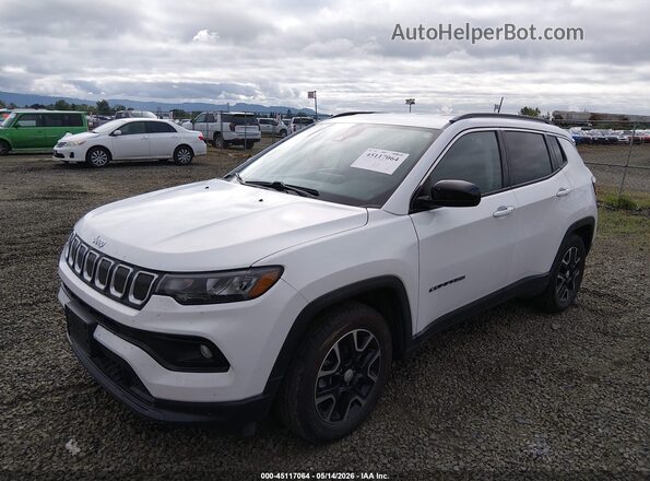 3C4NJCBB9NT120215 2022 JEEP COMPASS White Vista tres cuartos delantera izquierda