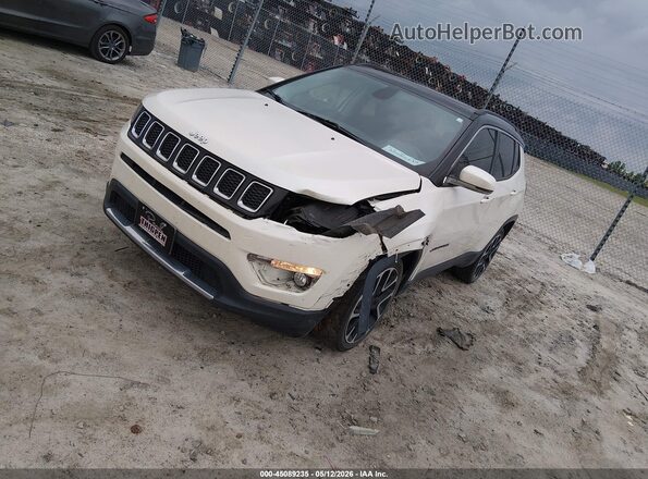 3C4NJCCB9KT652817 2019 JEEP COMPASS White Առջևի ձախ երեք քառորդ տեսարան