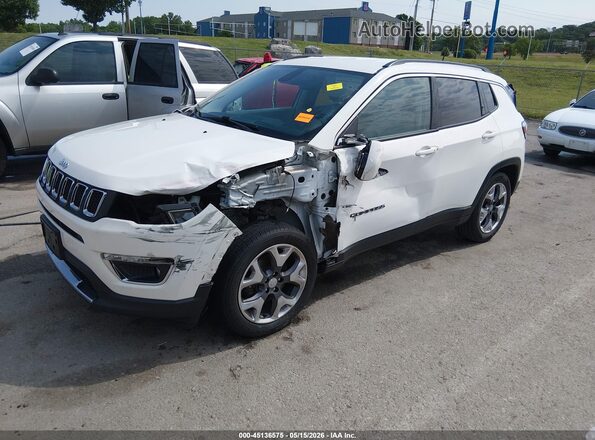 3C4NJCCB9KT819337 2019 JEEP COMPASS White წინა მარცხენა ხედი სამი მეოთხედიდან