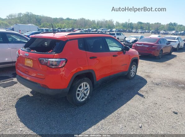3C4NJDAB9JT143639 2018 JEEP COMPASS Orange Հետևի աջ