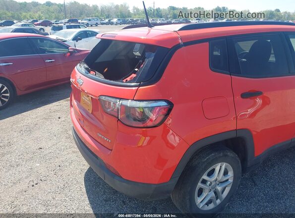 3C4NJDAB9JT143639 2018 JEEP COMPASS Orange Դիմացի տեսք