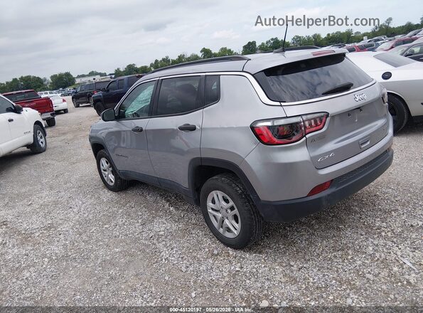 3C4NJDABXMT507183 2021 JEEP COMPASS Silver Rear left
