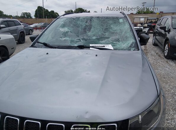 3C4NJDABXMT507183 2021 JEEP COMPASS Silver Front view