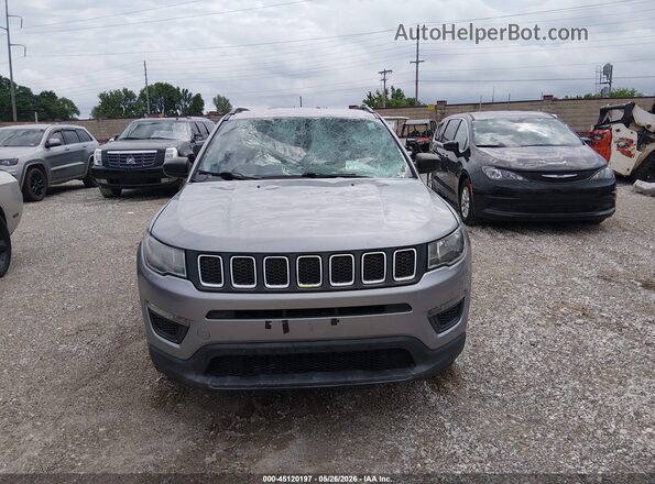 3C4NJDABXMT507183 2021 JEEP COMPASS Silver Instrument cluster view