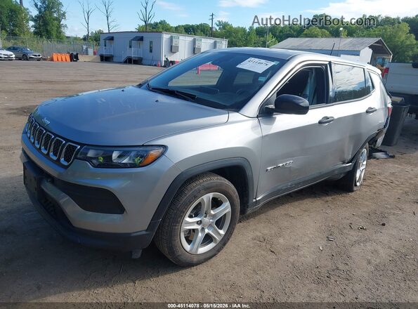 3C4NJDAN2PT558322 2023 JEEP COMPASS Silver Передня ліва чверть
