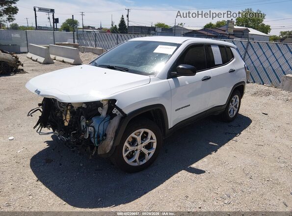 3C4NJDAN8RT133707 2024 JEEP COMPASS White Przód lewy