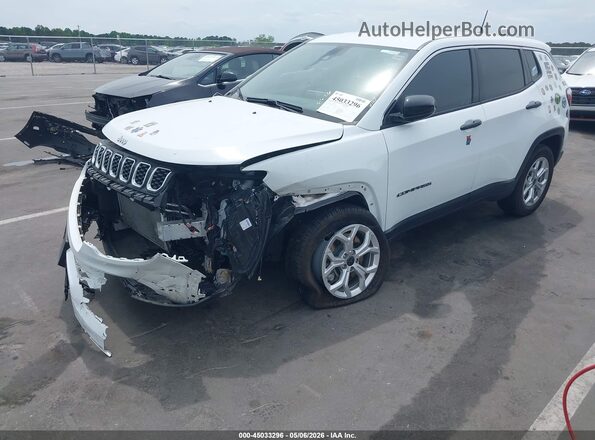 3C4NJDANXST539168 2025 JEEP COMPASS Белый Передняя левая четверть