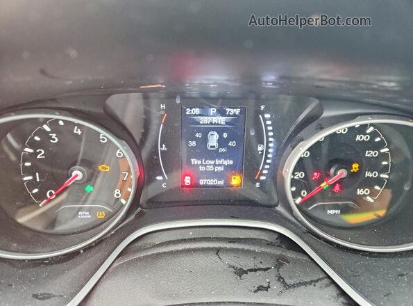 3C4NJDBB0JT423349 2018 JEEP COMPASS White Սարքավորումների վահանակի տեսք