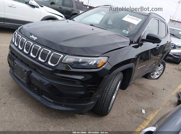3C4NJDBB1NT121669 2022 JEEP COMPASS Black წინა მარცხენა ხედი სამი მეოთხედიდან