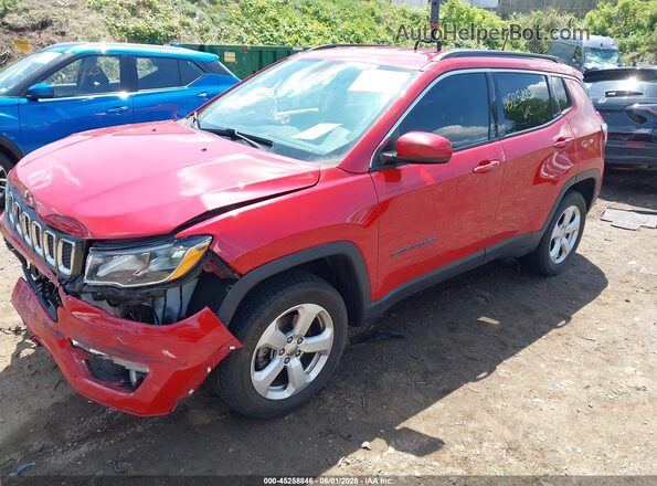 3C4NJDBB2JT239806 2018 JEEP COMPASS Red წინა მარცხენა ხედი სამი მეოთხედიდან