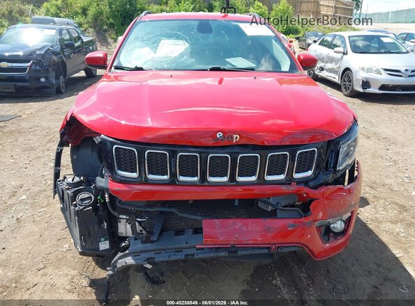 3C4NJDBB2JT239806 2018 JEEP COMPASS Red ხელსაწყოთა პანელის ხედი